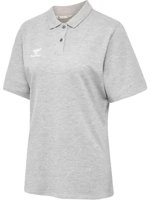 Produktbild von Hummel HmlGo 2.0 Polo-Shirt Damen grau melange Gr S