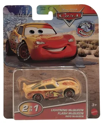 Produktbild von Disney Pixar Cars Disney and Pixar Cars On The Road Color Changers Lightning McQueen, Auto, 3 Jahr(e), Metall, Kunststoff, Mehrfarbig