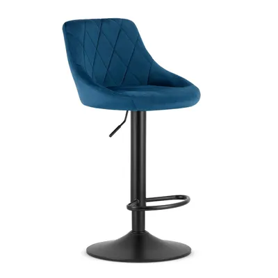 Produktbild von E-W Trading | Barhocker KAST - 85-105 cm - Marineblau - Höhenverstellbar - Ergonomisches Design