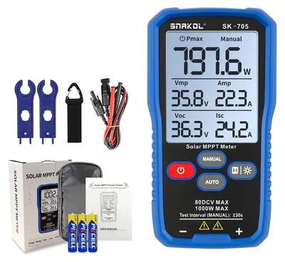 Imagen del producto de Probador de potencia para paneles solares - Potencia: 1000 W - Medición MPPT