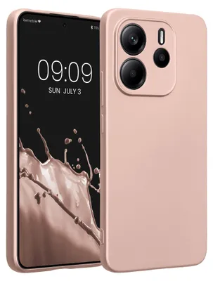 Produktbild von kwmobile Handyhülle für Xiaomi Redmi Note 14 4G (Nicht für 5G) Hülle - weiche Silikon Case metallisch schimmernd - Schutzhülle Cover - Metallic