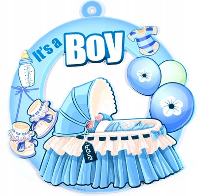 Produktbild von Baby Shower Deko Hänger Wanddekoration Geburt Party Banner Junge Mädchen 30x30cm