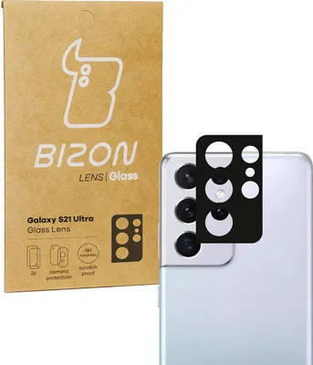 Produktbild von Bizon Glaslinse für Galaxy S21 Ultra, 2 Stück
