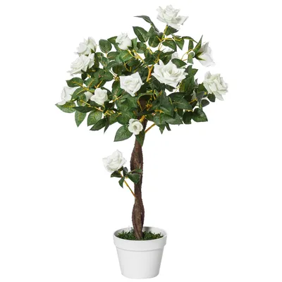 Produktbild von Kunstbaum, Künstliche Pflanze im Zementtopf, Kunstpflanze