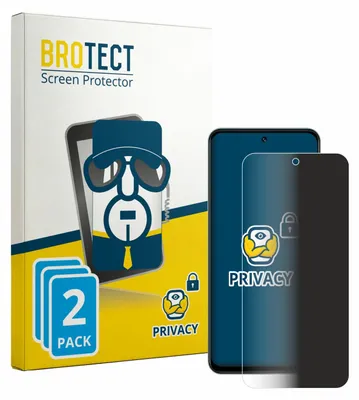 Produktbild von 2x BROTECT Sichtschutzfolie für Vivo Y6 Anti-Spy Privacy Sichtschutz Blickschutz Folie Blaulicht-Schutz