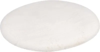 Produktbild von Lalee Heaven - Runder Teppich - Teppich - Teppich - Hochflor - Super weich -bequem Flauschig - Kaninchenfell- 200x200 cm Rund elfenbein off-white