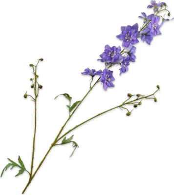 Produktbild von Silk-ka Künstliche Blume, Seidenblumen, Delphiniumzweig, Flieder-Lila, 101 cm