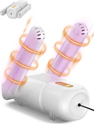 Produktbild von Elektrischer Schuhtrockner,Stiefeltrockner mit 120mins Timer, 360° Luftzirkulation, Timerfunktion
