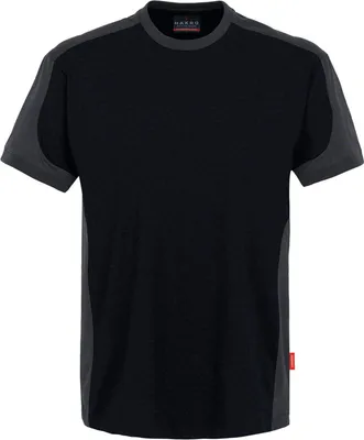 Produktbild von Hakro T-Shirt-Contrast Performance - Schwarz/Anthrazit - Größe 3Xl