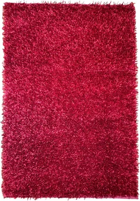 Produktbild von Teppich LIMO SHAGGY HANDGEKNÜPFT | Farbe: Rot; Größe: 170x240 cm | strapazierfähig und leicht zu reinigen | Wohnzimmer | Schlafzimmer