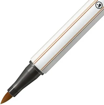 Zdjęcie produktu dla STABILO Pen 68 brush, Średni, 1 kol., Ochra, Końcówka pędzlowa, Światłowód, Ochra, Biały