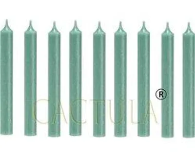 Cactula Stabkerzen – Jade Grün – 18 Stück – 19,5 cm – Ø 2,1 cm