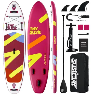 Obrázek produktu pro Paddleboard, protiskluzový povrch, nafukovací design, rozměry 335x84x15 cm