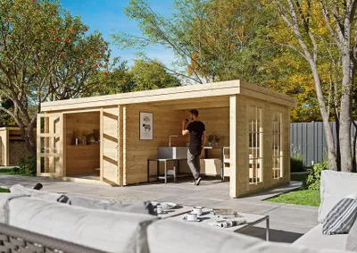 Produktbild von Gartenhaus Enfield III 6,00x3,00 m