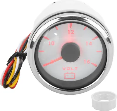 Obrázok produktu pre 52mm námorný voltmeter 8-16V ukazovateľ 7 farieb podsvietenia IP67 vodotesný