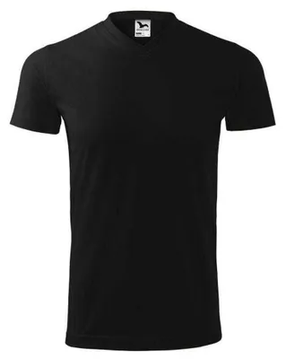 Immagine prodotto di Malfini - T-shirt da uomo, scollo a V, cotone spesso PP10139 (3XL) (nero)
