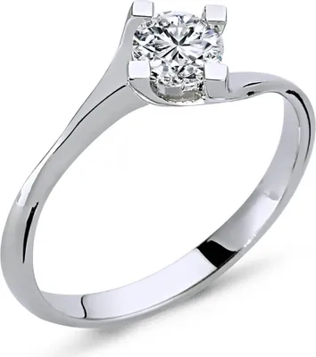 Produktbild von 0,44 Carat Solitär Diamantring 14 Karat Weißgold