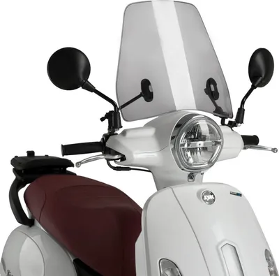 Produktbild von Windschild Puig Urban mit ABE für SYM Fiddle 50 ie 4T AC E5, Fiddle 125 ie 4T LC Bj. 2021 - 2026