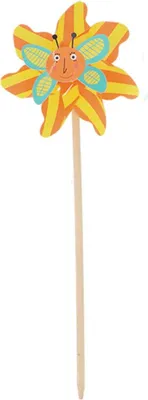 Produktbild von Esschert Design Windrad Schmetterling Orange & Gelb