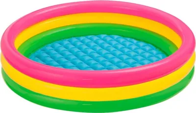 Produktbild von INTEX 57412NP - Planschbecken - Sunset Glow Baby Pool 3-Ring (114x25cm) Babypool