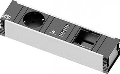 Produktbild von BACHMANN CONI Small 1x Schutzkontakt 1x USB Charger 1x ABD