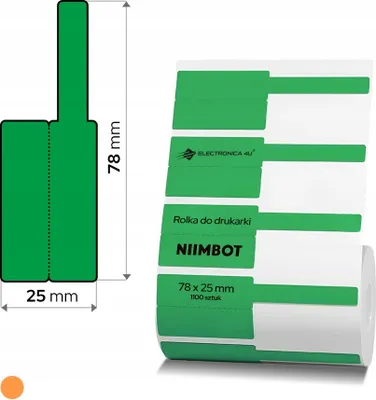 Obrázek produktu pro Termální štítky pro tiskárnu Niimbot K3 kabely 38x25+40 1000 ks
