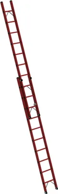 Produktbild von Günzburger Steigtechnik Sprossen-Schiebeleiter 2tlg. GFK mit Standard-Traverse 2 x 10 Sprossen - 036610