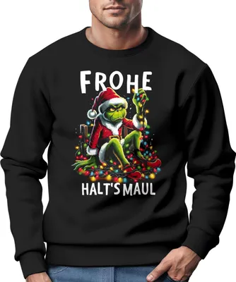 Produktbild von Sweatshirt Herren Weihnachtspullover Lustig Frohe Weihnachten Weihnachtsmuffel Weihnachtsoutfit Männer Moonworks®