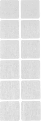 Produktbild von Filzgleiter Bodengleiter weiß selbstklebend rund und eckig auswählbar (Eckig 40 x 40 mm)