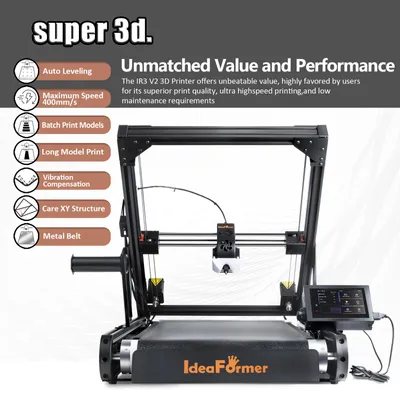 Productafbeelding van 3D Printer - 250x250 mm Printoppervlak En 400 mm/s Snelheid Met FDM Technologie En Metalen Frame
