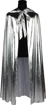 Produktbild von Umhang de Luxe mit Kapuze silber