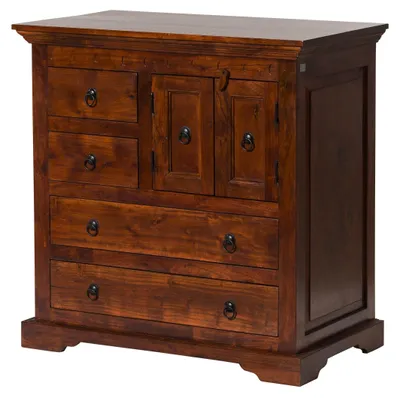 Immagine prodotto di MASSIVMOEBEL24 | OXFORD #446 Credenza in legno di acacia - laccato / nougat 87x50x87