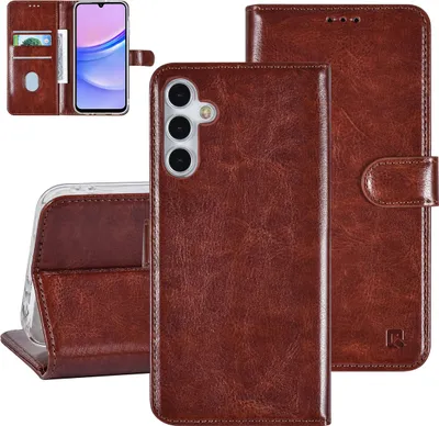 Produktbild von UNIQ Accessory Galaxy A15 5G Book type case - Card holder - Brown