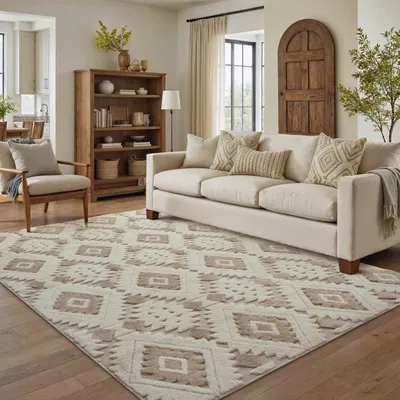 Productafbeelding van Modern Karpet 160 x 230 cm Beige Bruin