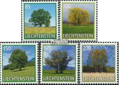 Produktbild von Briefmarken Liechtenstein 2016 Mi 1798-1802 (kompl.Ausg.) postfrisch Bäume