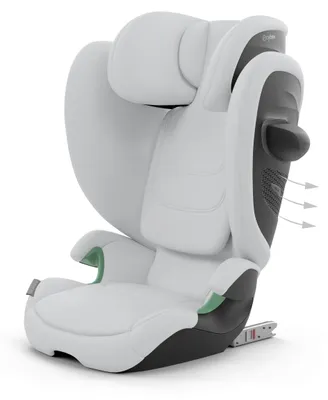 Image de Cybex Kindersitz Solution G2 i-fix Comfort Fog Gris