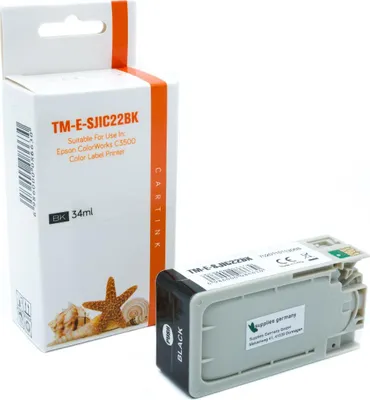 Produktbild von black Tinte/Tintenpatrone 4.2-C33S020601 kompatibel mit Epson C33S020601 [ SJIC22P/K ]