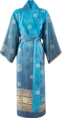 Obrázek produktu pro Bassetti bavlněné saténové kimono PALLAVICINO barva BLUE B1 velikost S-M