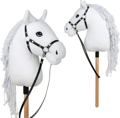 Produktbild von Pink Papaya Hobby Horse mit Halfter und Trense, Steckenpferd - Mia Größe S