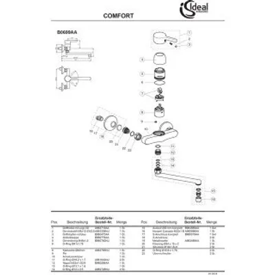 Produktbild von Ideal Standard IS Rohrauslauf, G3/4, 200mm, kpl. zu B0106, Chrom
