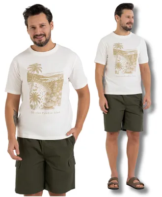 Produktbild von T-Shirt - Herren T-Shirt Größe XXL - Kurzarm Shirt weiß - Baumwolle Shirt - Sommer T-Shirt