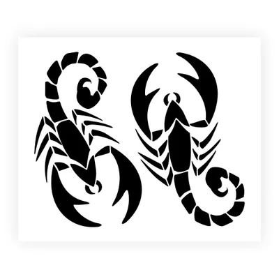 Produktbild von Sticker Aufkleber Skorpion Schwarz 14 x 16 cm