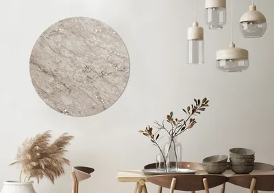 Produktbild von MuchoWow® - Mauerkreis - Wandbilder - Runde Bild - Bild aus Aluminium - Schlafzimmer - Wohnzimmerdekoration - Wand Dekoration