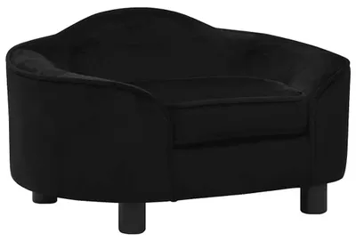 Obrázok produktu pre vidaXL Pohovka pre psov čierna 67x47x36 cm Plyš