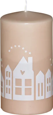 Produktbild von Weihnachtskerze "Weihnachtsdorf" 130 x Ø 70 mm, 1 Stück