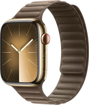 Productafbeelding van Apple Magnetic Link-bandje FineWoven voor de Apple Watch | 44/45/46/49 mm - Maat S/M - Taupe