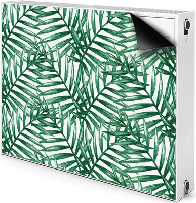Produktbild von Magnet Heizkörperverkleidung Heizkörper-Abdeckung Heizung Heizkörper 90x60 cm  - Tropisch, Blätter