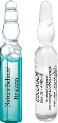 Produktbild von Ampullen Set Collagen 15 Stück + Hyaluron 15 Stk Serum Hyaluronsäure Anti Falten Gesicht Haut