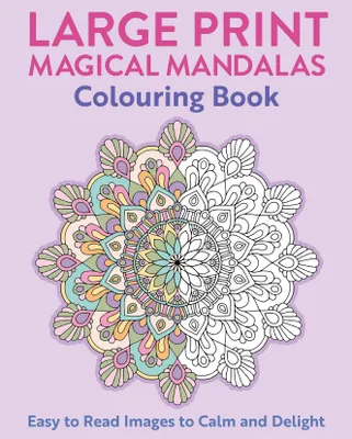 Productafbeelding van Kleurboek met grote letters: Magische mandala's