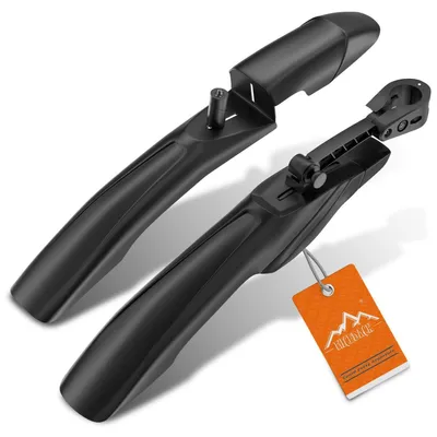 Zdjęcie produktu dla Zestaw osłon błotników do roweru górskiego (MTB), przedni i tylny, wzmocnione, łatwe w montażu, pasujące do kół o średnicy 24-29 cali